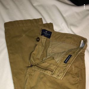 Tan khaki American eagle long pants